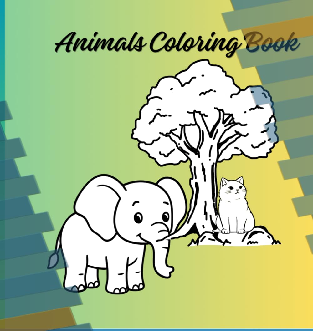 Animals Coloring Book: A to Z Alphabet Animals for Toddlers Ages 2-6