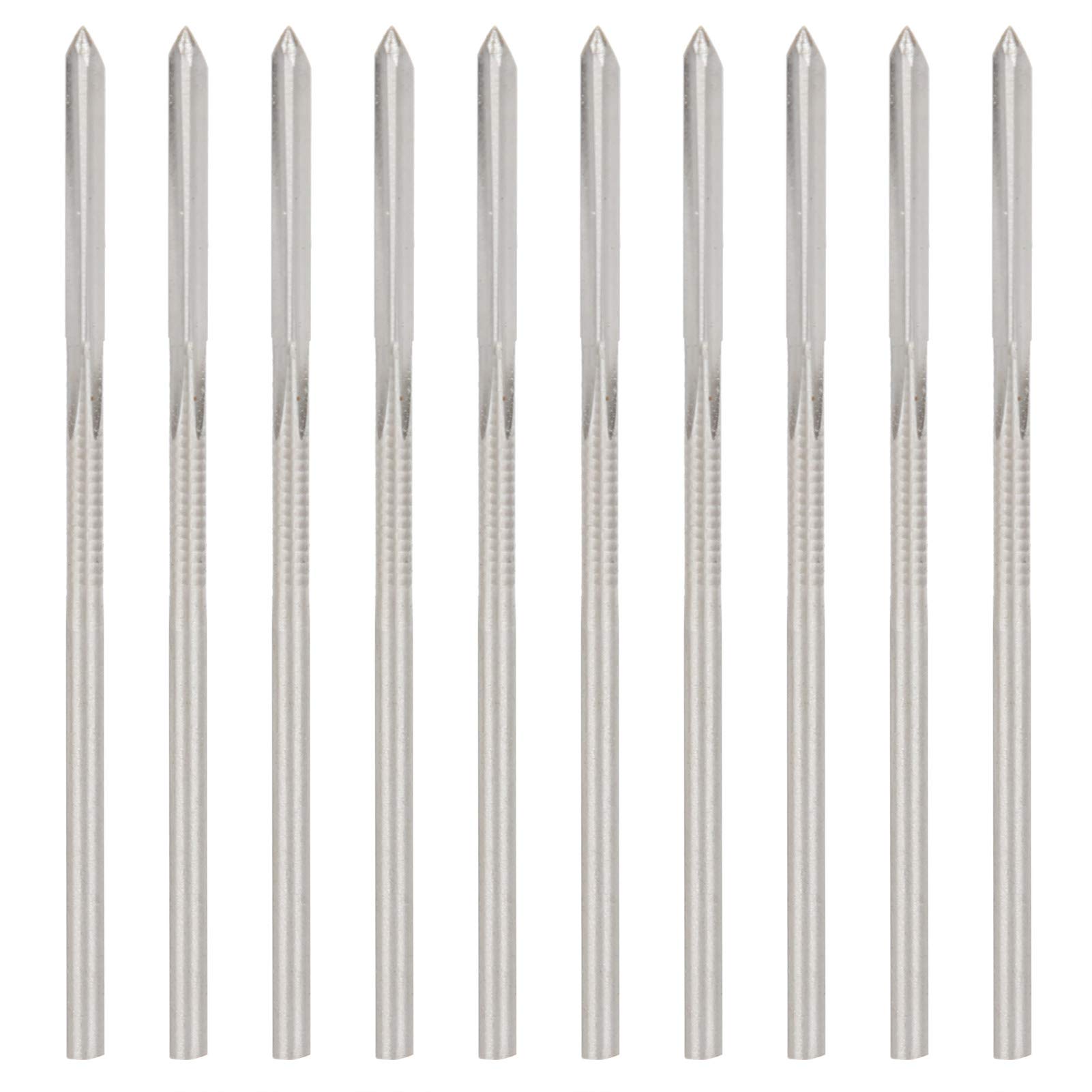 Respicefinem 10pcs High Hardness HSS Machine Reamer Round Shank Milling Cutting Tool Suitable For Many Special Processing And Widely Used For Bore Machining