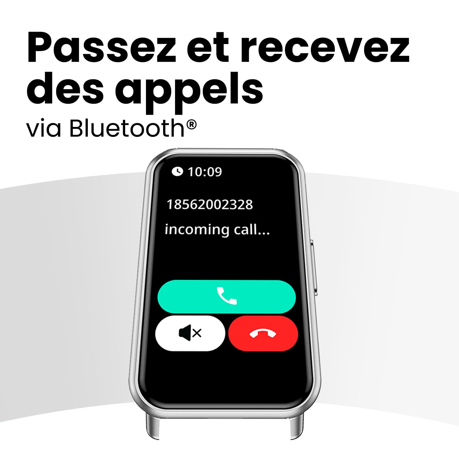 SPC Duo Fit - Bracelet connecté avec écran AMOLED 1,47’’ | Appels Bluetooth et Notifications | +100 Sports | 2 Bracelets Inclus (Beige ou Rouge) | Batterie jusqu'à 8 Jours | IP68 | App Smart You