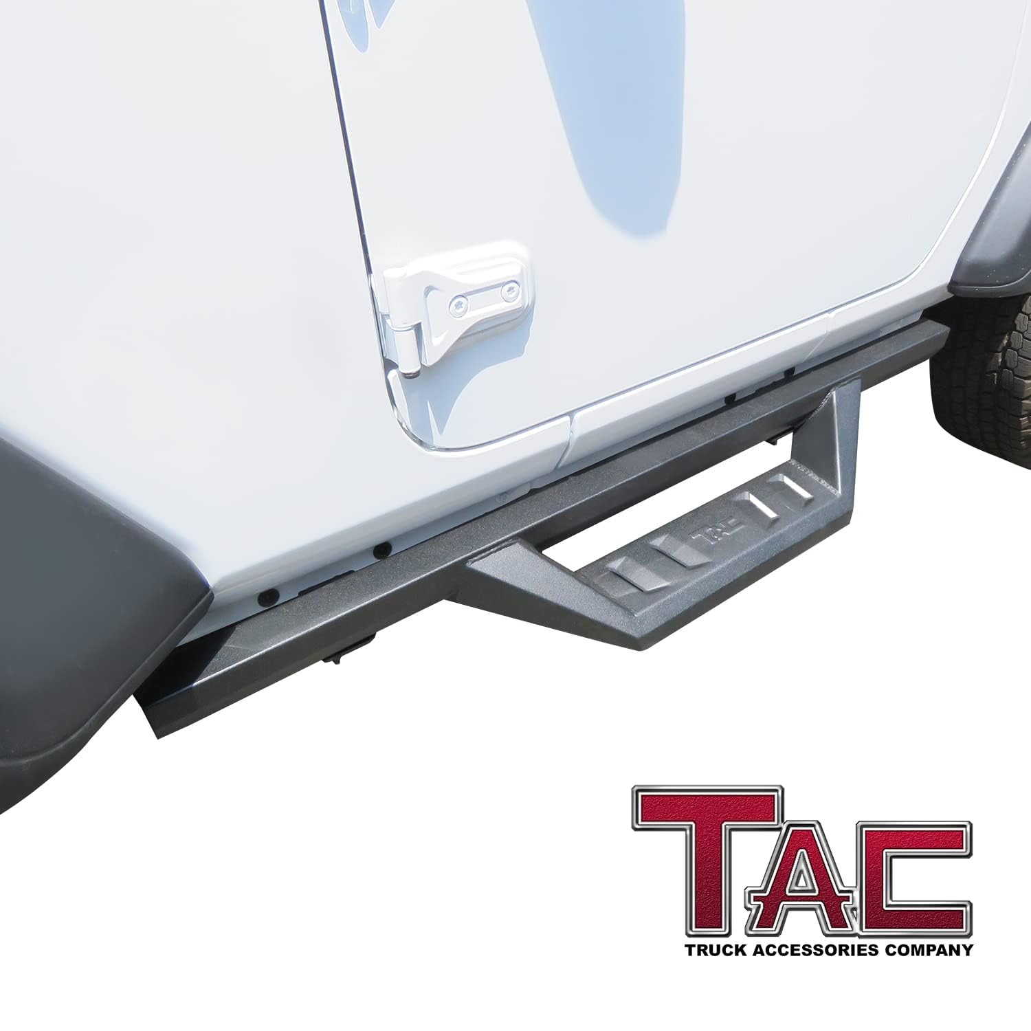 TAC Sidewinder Running Boards 4” Drop Fine Texture Black Fit 20182024
