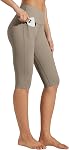 Willit Femmes Longueur du genou Leggings Yoga Capri Pantalons avec poches Haute taille Exercice Capris pour l'été