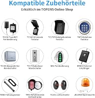 TOPENS RK990T Tolókapu Motor Automatikus Kapunyitó 2 Távirányítóval 1000 kg Teherbírás 12 m Kapuhossz 4 m Fogasléc 8