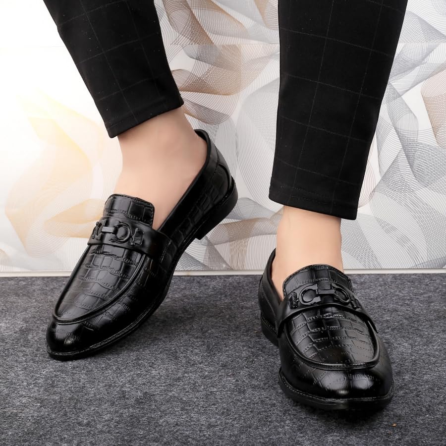 Image of WUGATTI Synthetic Slip-On Premium Attractive Professional Stylish Loafers for Men
