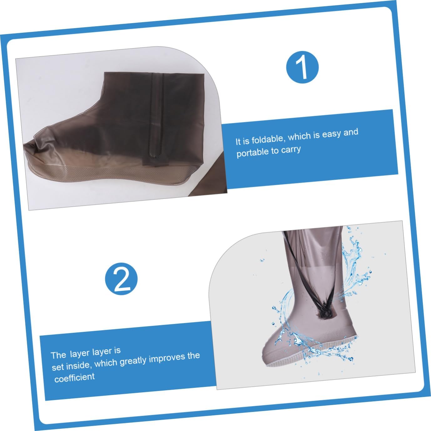 Yardwe 1 Pair Shoe Covers Shoe Guards Shoe Covers Electric Bikes for Kids Disposable Boot Cover Non-Slip Shoes
