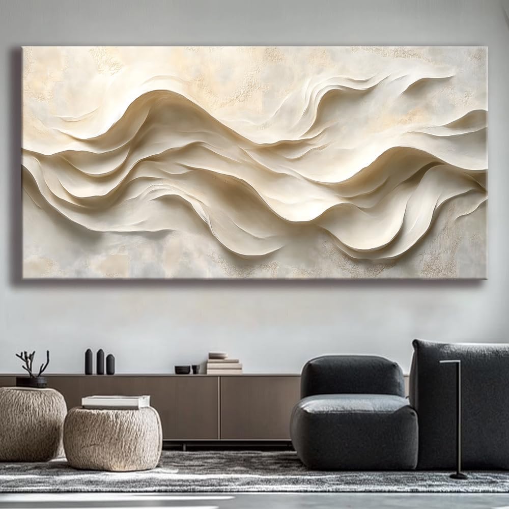 Piy Painting Brown Wildlife Flowing Fabric Canvas Wall Art for Living Room Prints Artwork Bedroom Office Decor