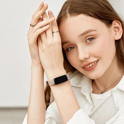 Miniatura 7 de Vancle Correas de silicona compatibles con correas de reloj Fitbit Versa 2 para mujeres y hombres, correas de repuesto deportivas suaves y