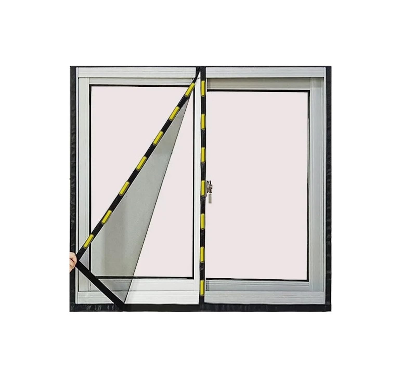 1pc Self Adhesive Invisible Household Magnet Magnetic Screen Window Mosquito Mesh Sand Net Curtain(160cm Height,120cm Width)
