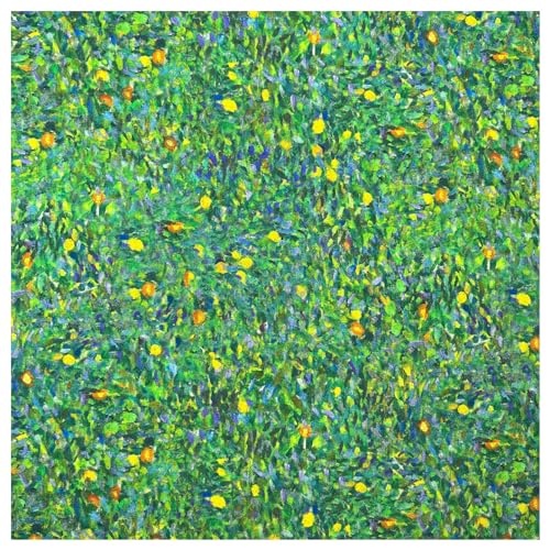 Image of TheFabricTrade 100% Cotton Fabric Digital Printed Material Gustav Klimt Pears Abstract Design, Ideal for Arts & Crafts, Quilting - Fat Quarter (50cm x 70cm)