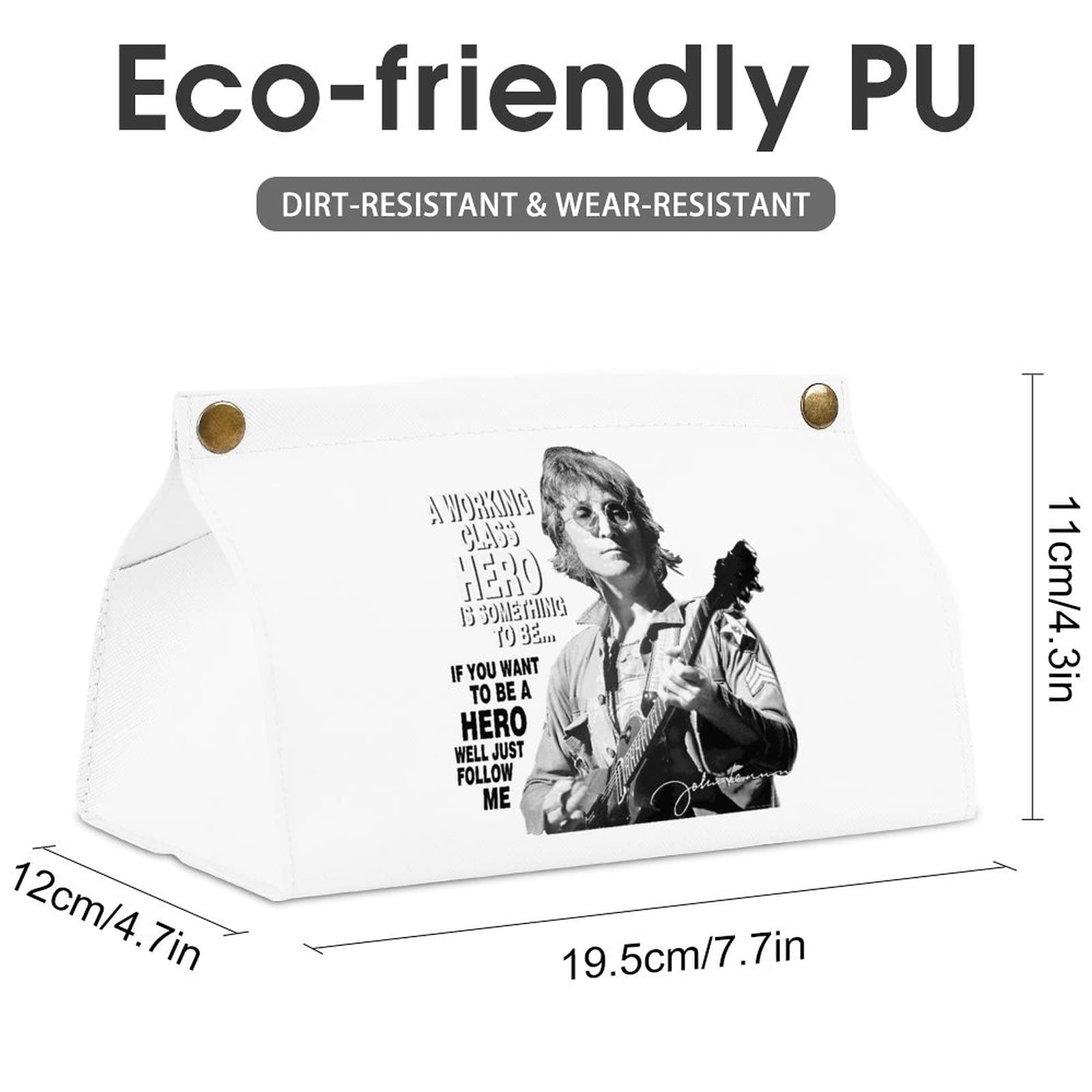 ジョンレノンの陶器のティッシュケースと写真ケース ジョンレノンの