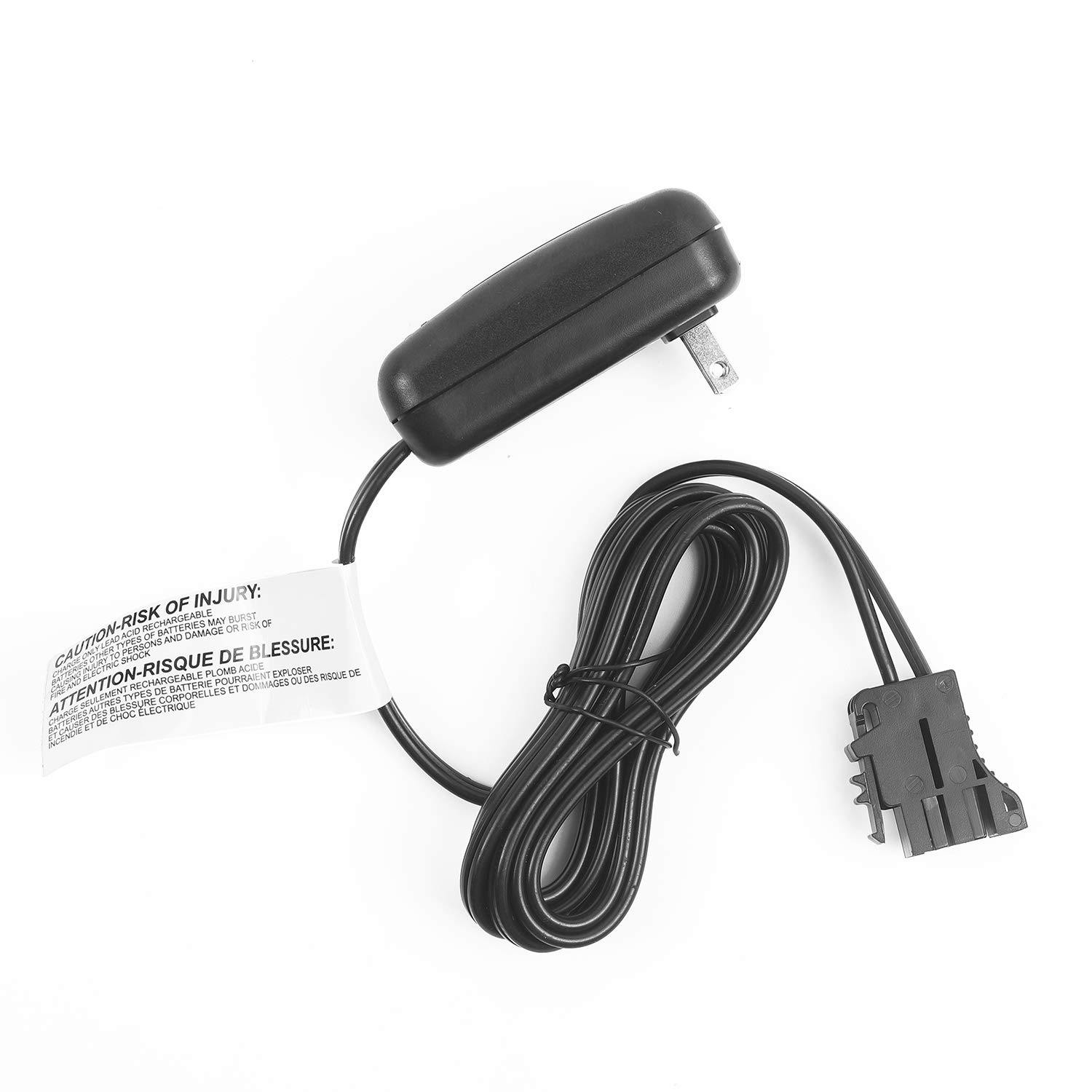 12 Volt Battery Charger for 12V Child Ride On Car for Peg-Perego for John Deere Gator HPX John Deere Farm Power Polaris Sportsman 700 Red Adaptor