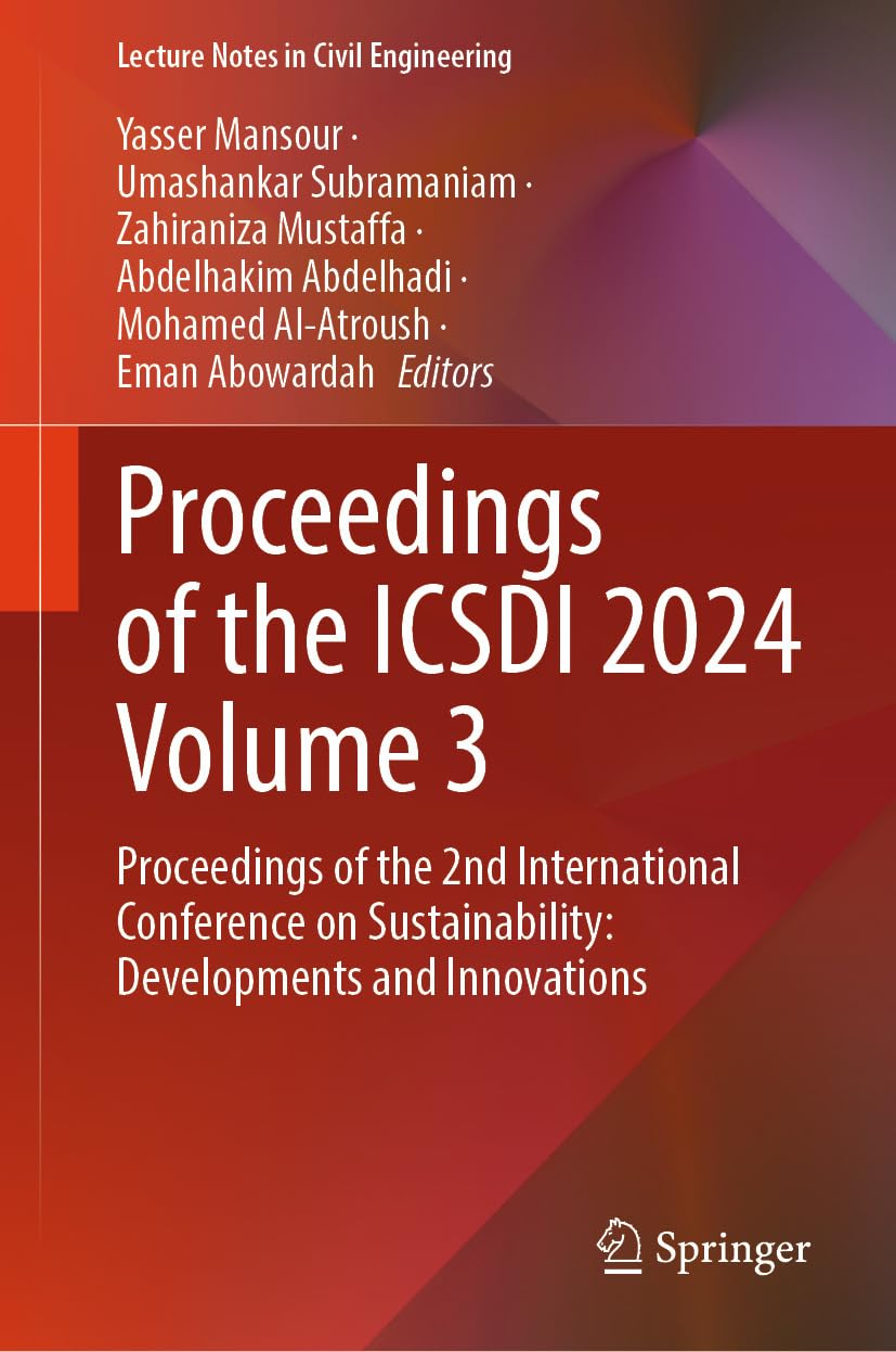 Proceedings of the ICSDI 2024 Volume 3 Guide Scientifique pour Solutionner la Durabilité Urbanisme