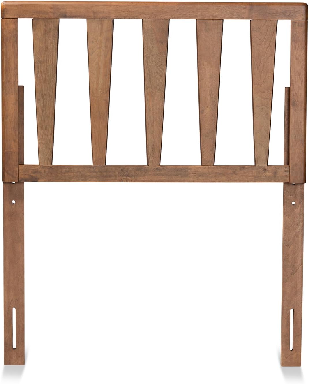 Baroque Beauty Headboard - Elegant Ash Walnut Finish, Wood Construction, Classic Design for Timeless Bedroom Style Twin