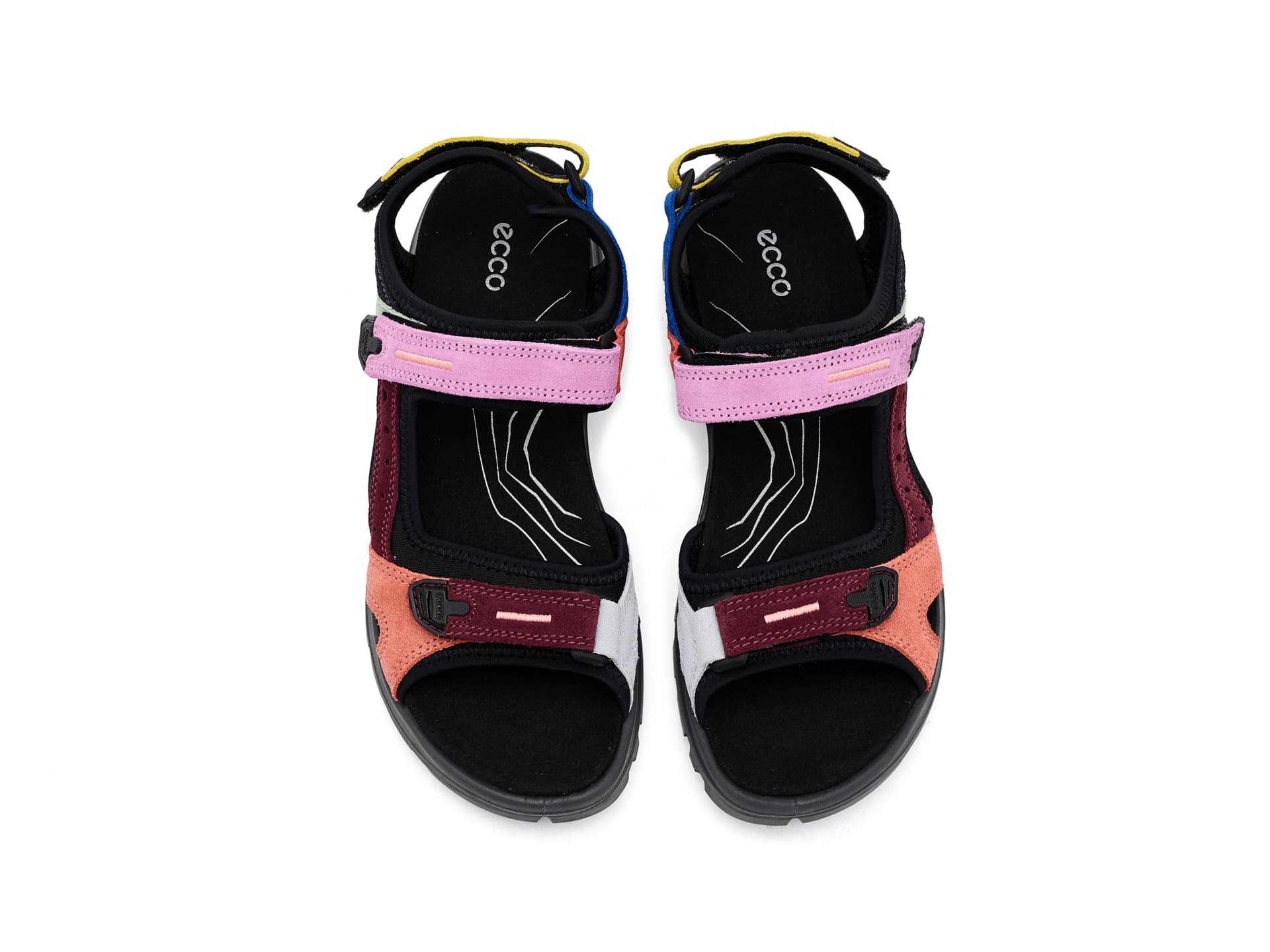 ECCO Mujer Offroad Sandale, Multicolor, 36 EU