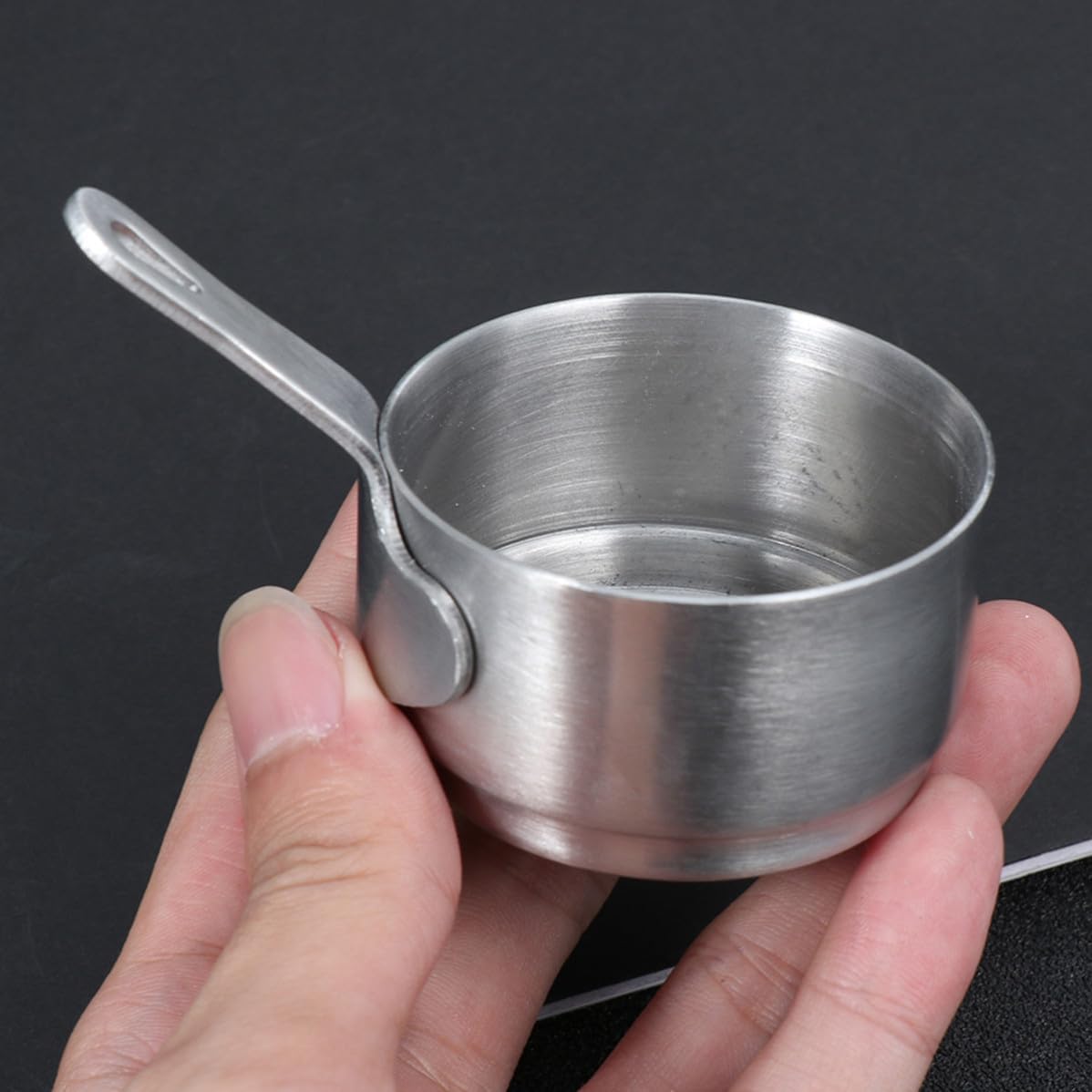 Mini Heating Pot Stainless Steel Soup Pot with Handle, Silver