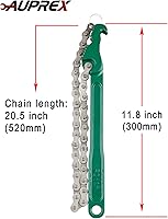 Vista 2 de Llave inglesa de filtro de aceite de cadena de trinquete de servicio pesado ajustable de acero al carbono resistente de 12 pulgadas