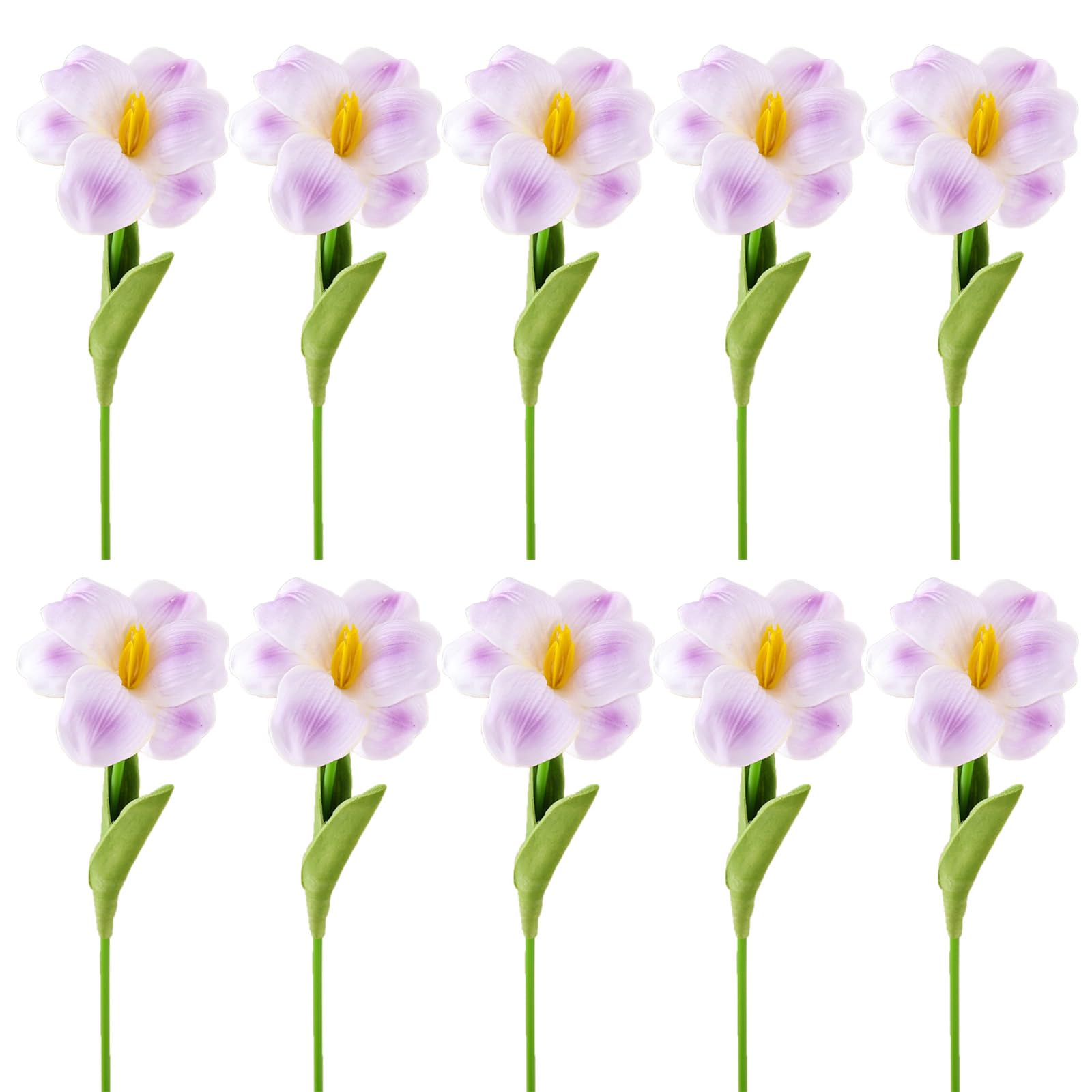 Tsophreniq 10Pcs Artificial Flower Bouquets Realistic Simulation Flower Branch for Wedding Decoration, Kitchen Garden Decoration Arrangements