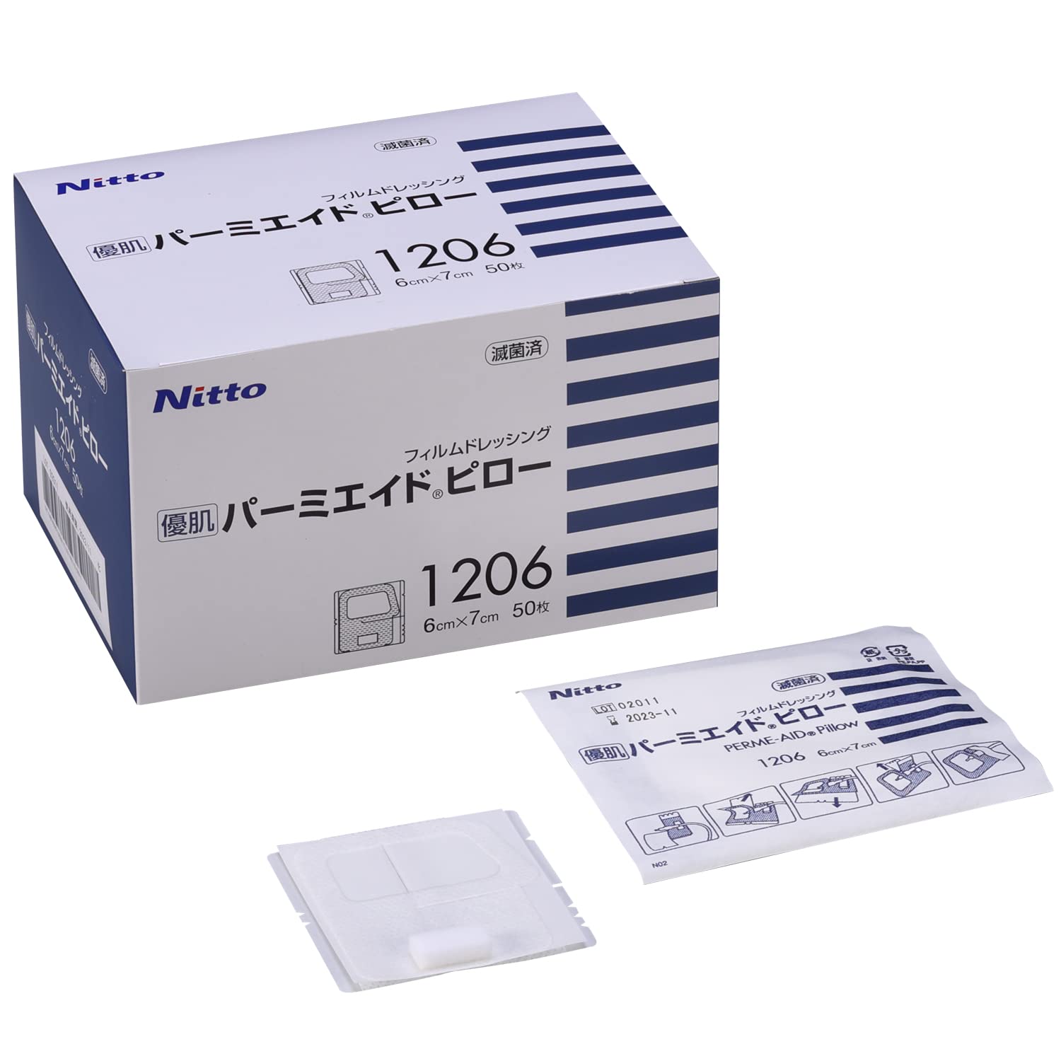 ニトムズ ニトリート優肌パーミエイドＩＶ 1267V(6X7CM)100ｲﾘ 販売単位：1 Amazon.co.jp: ニトムズ 優肌パーミエイドピロー (6cmX7cm) 50枚入