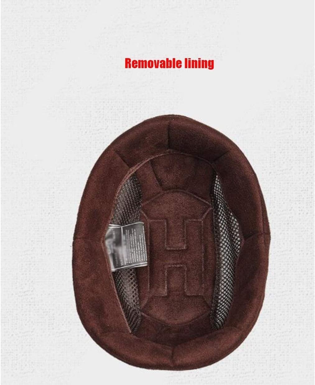 Duitse stijl motorfiets halve helm vintage open jethelm DOT / ECE goedgekeurde zomer baseballcap helm met verborgen zonneklep voor cruiser scooter touring ATV ( Color : 1 , Size : XL=59-60cm