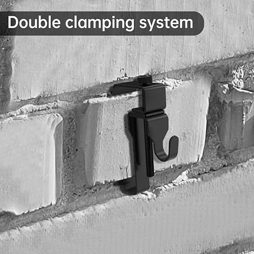 Miniatura 2 de GEZIDEA - Percha de ladrillo, ganchos de ladrillo, clips de ladrillo para colgar fotos al aire libre, sin taladro, agujeros, clavos o tornillos,