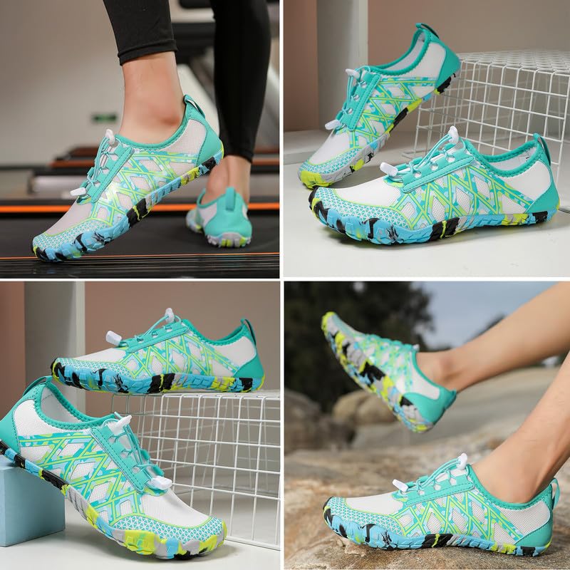 Image of Water Shoes Men Women Barefoot Shoes Outdoor for Beach Aqua Swim Pool River Water Quick Dry Boating Fishing Diving Surfing with Yoga Aerobics