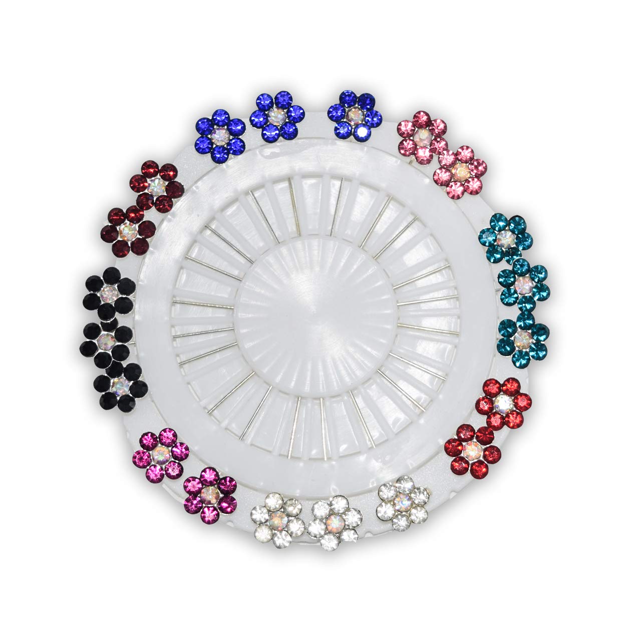 Hunky Dory Floral Luxury Arabic Crystal Multicolour Hijab Pins | Brooch for Girls | Women (Pack of 20) (B08YX1X1BS) Amazon Price History, Amazon Price Tracker