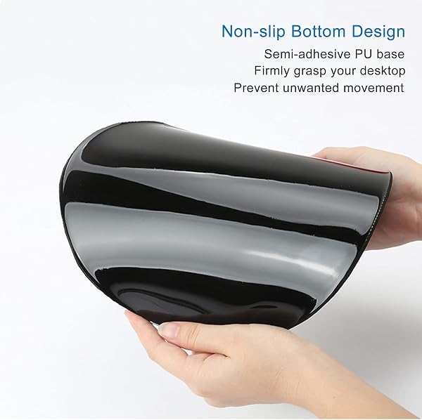 ITNRSIIET Ergonomisch Mauspad Gel Handgelenkauflage, Gaming Mousepad mit Handauflage,rutschfeste Bequeme PU-Basis und Lycra-Stoff, für Computer und Laptop, Elefant - 4