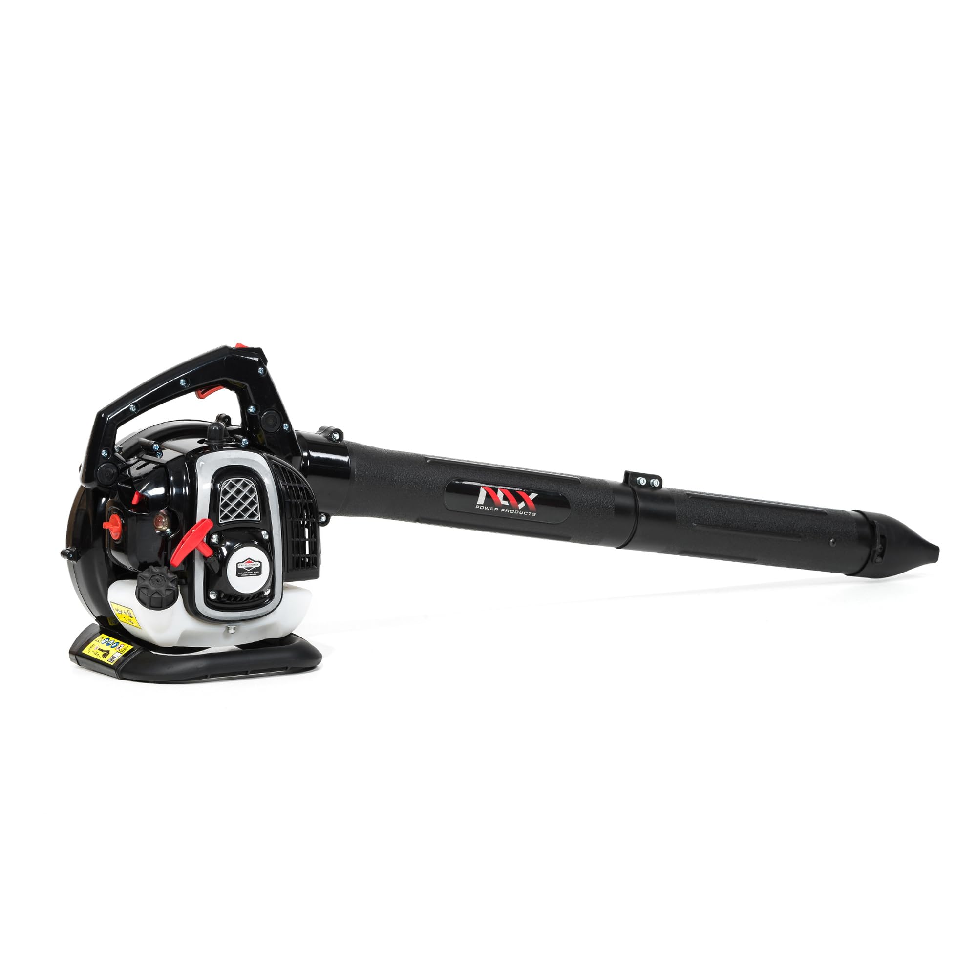NAX POWER PRODUCTS 950V soffiatore per foglie motore 25,4 cm3 0,75 kW Briggs & Stratton prodotto con licenza sacco per foglie 40l aspiratore da giardino con funzione di soffiaggio