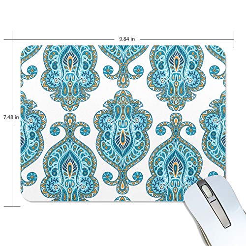Preisvergleich Produktbild Mauspad Malpela Boho Style Floral Texture Premium texturierte Mauspad, rutschfeste Gummiunterseite, für Laptop, Computer und PC