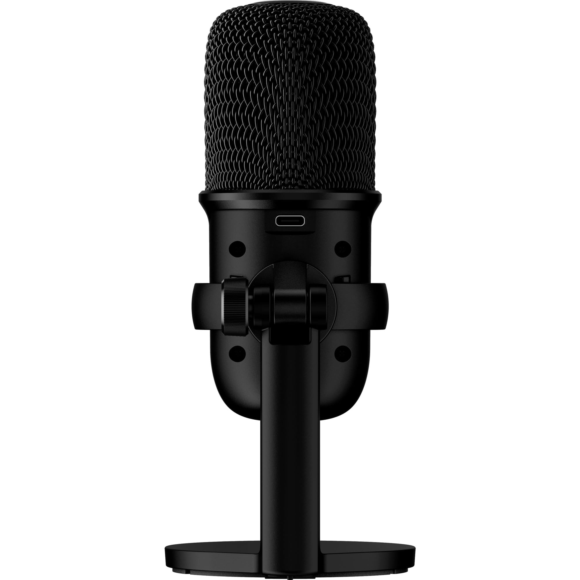 HyperX Solocast, Microfono da gaming, USB a condensatore, Sensore Tap-To-Mute, Registrazione 24bit/96 kHz, per Gaming, Streaming, Podcast, Twitch, Youtube, Compatibile con PC/PS5/PS4, USB-C, Nero