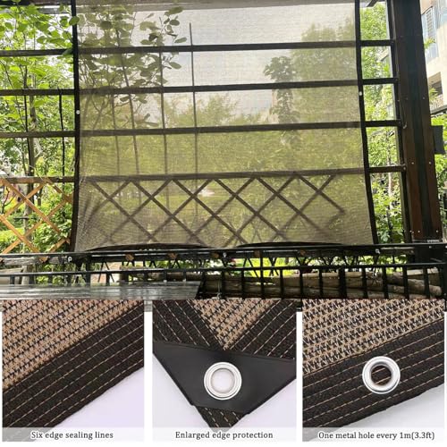 Bloquer les rayons UV sur la terrasse avec ce filet d'ombrage 5.5x7m - 4