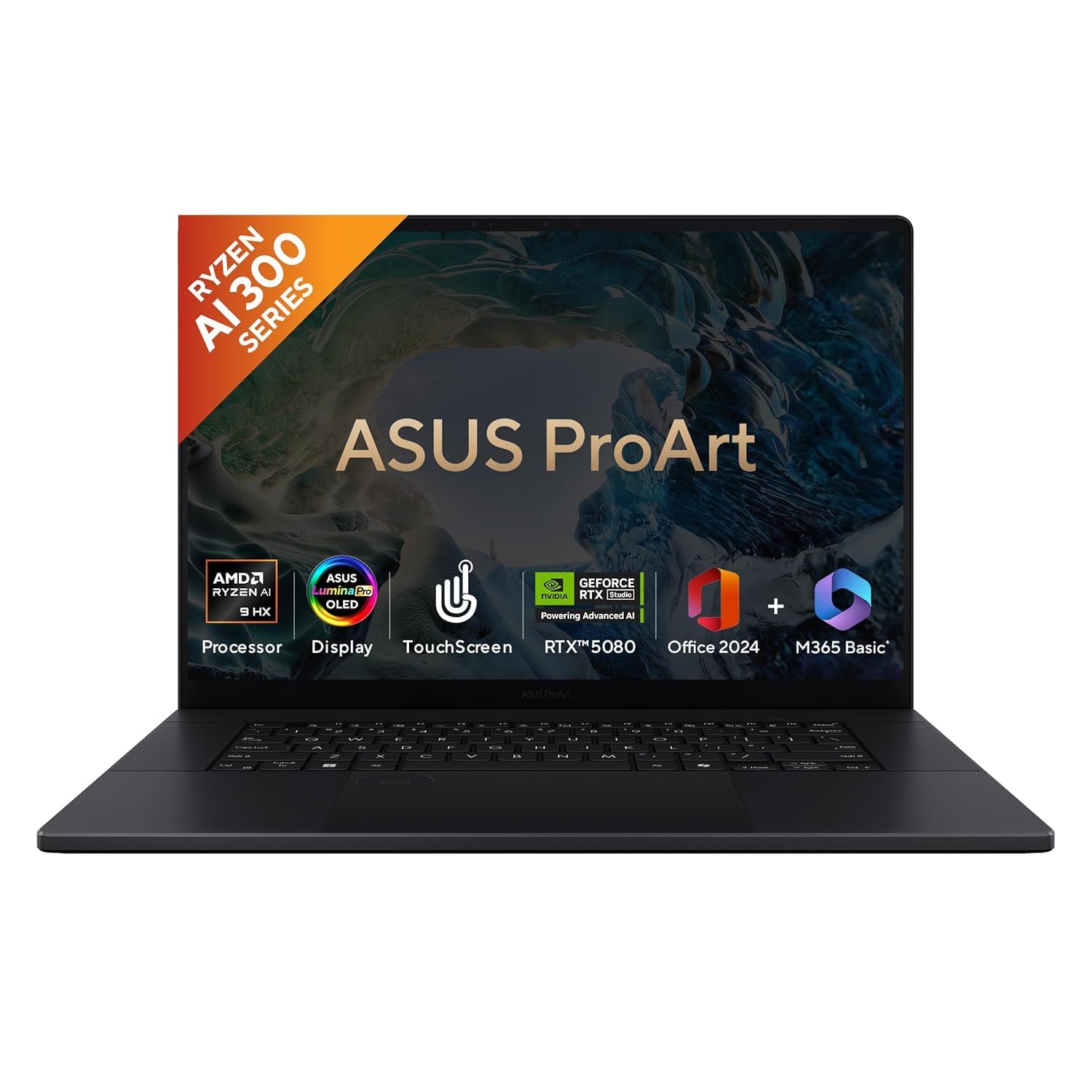 ASUS ProArt P16 OLED (2025), AMD Ryzen AI 9 HX 370, RTX 5080-16GB,64GB RAM, 2TB SSD, 16"/40.64cm Touchscreen, 4K, 120Hz,Windows 11,M365 Basic (1Year)*/Office 2024, Nano Black, 1.95Kg,H7606WW-SE023WS-image-34