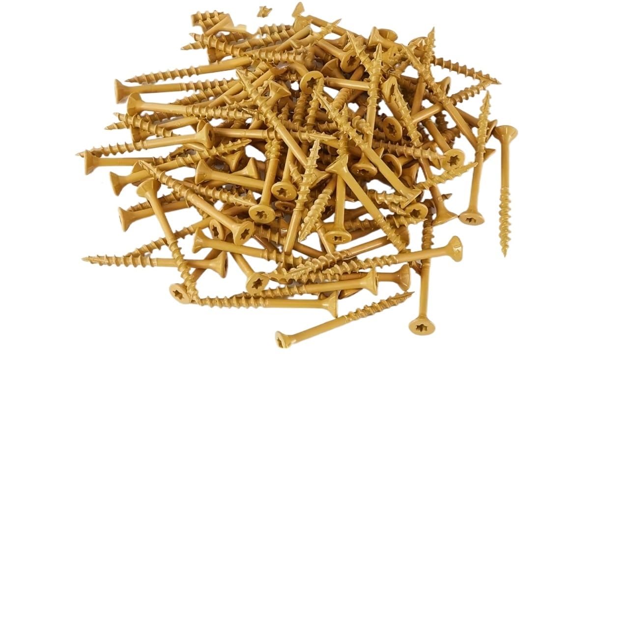 100pcs Carbon Steel Flat Head Wood Screws Assortment #8#9#10 M2*4