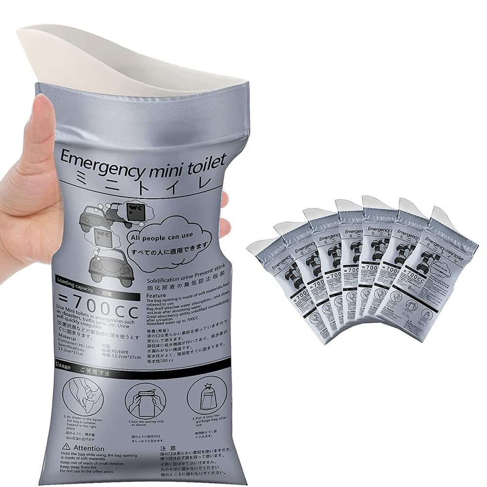 Sacchetti Portatili Per Urina 12 Pezzi | 700ml | Trasformano Liquido In Gel | Antiodore E Antiperdita | Per Viaggi, Campeggio, Emergenze, Congestione - 3