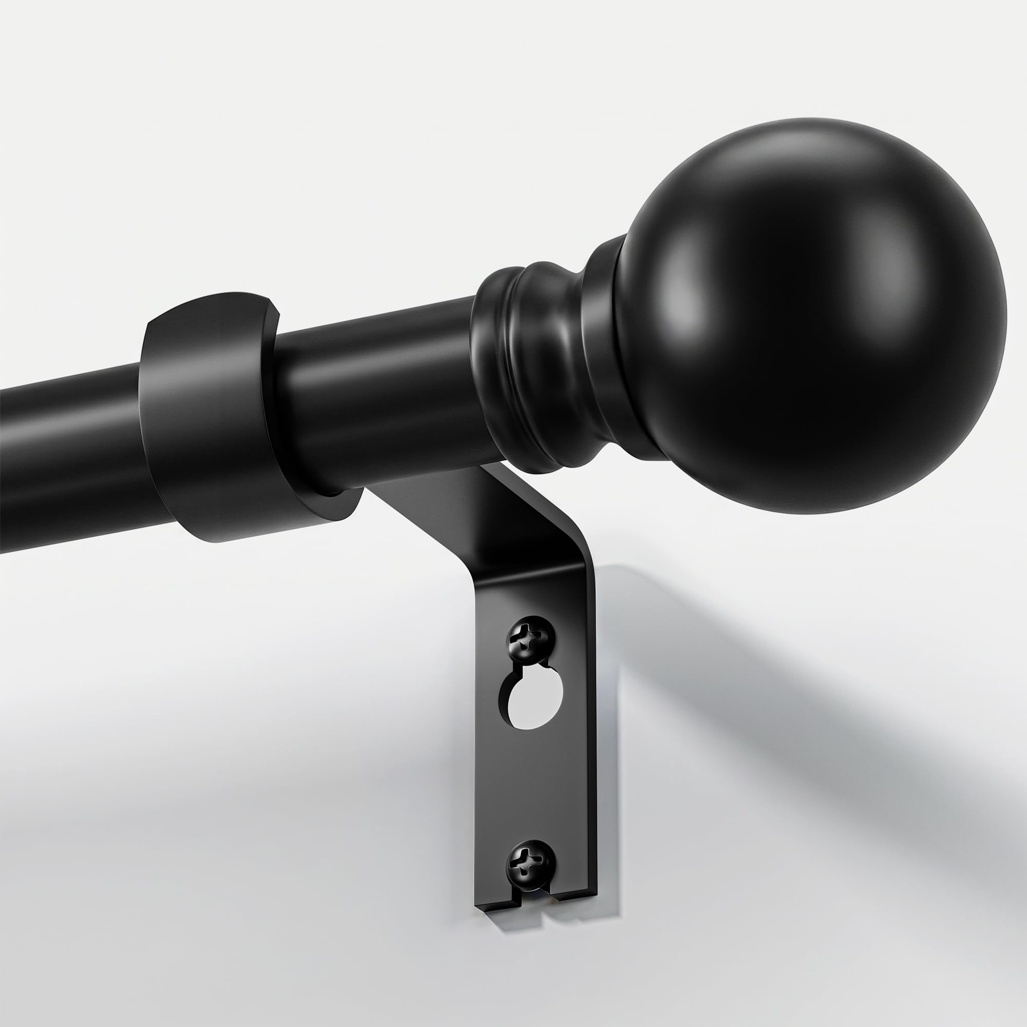 Immiehh Black Curtain Rods