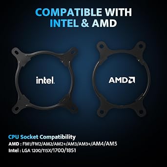 darkFlash DN240A AIO CPU Liquid Cooler, High-Performance Pump, ARGB Sync, PWM Fans, with Customizable darkFlash Logo Display, Compatible with Intel 1851/1700, AMD AM4/AM5 (White)