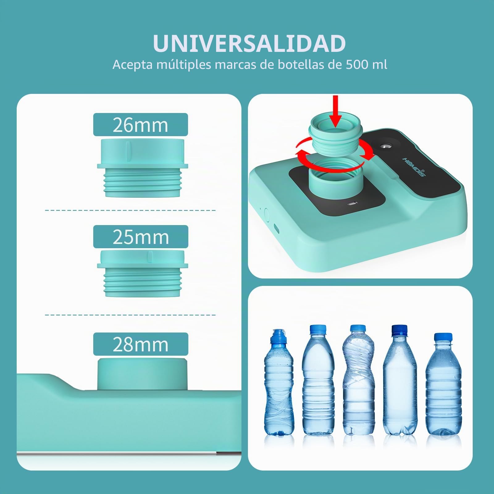Humidificador de viaje, humidificador pequeño portátil para plantas, dormitorio, oficina, hotel o coche, funciona con pilas, mini humidificadores de niebla fría, silencioso 23 dB, apagado