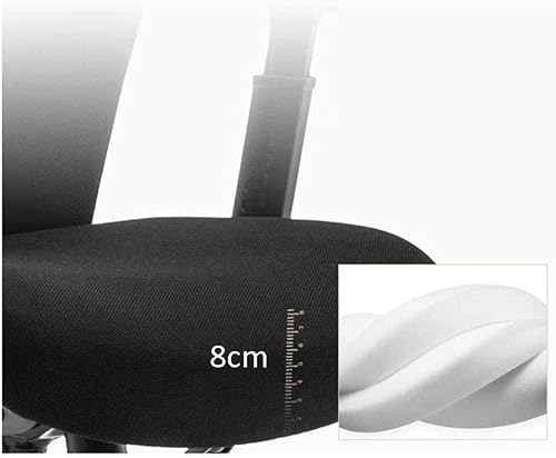 Miniatura 7 de Silla de oficina ergonómica con soporte lumbar, reposabrazos ajustables, altura ajustable, color negro