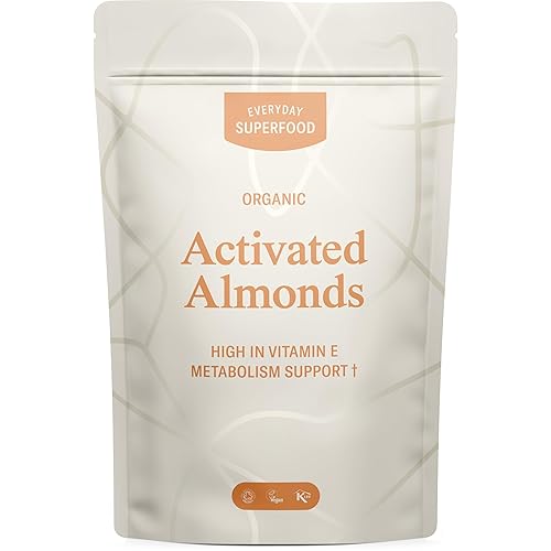 Everyday Superfood Organic Activated Almonds 190g, Unsalted and Unroasted Sprouted