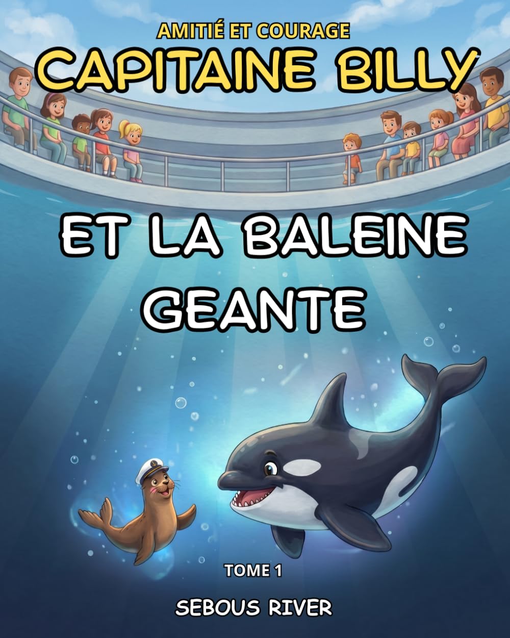Capitaine Billy et la baleine géante- tome 1 - Amitié et courage- Histoire originale illustrée pour enfants de 6 à 10 ans: Une aventure palpitante ... orque ! (les aventures de Capitaine Billy)