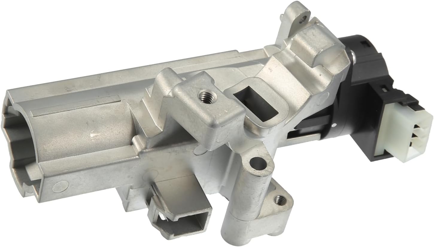 Ignition Switch Cylinder Lock Assembly Fit for Chevrolet Colorado for GMC Canyon No.15795321/15795322 - Pack of 1 Silver Tone Stylish Design