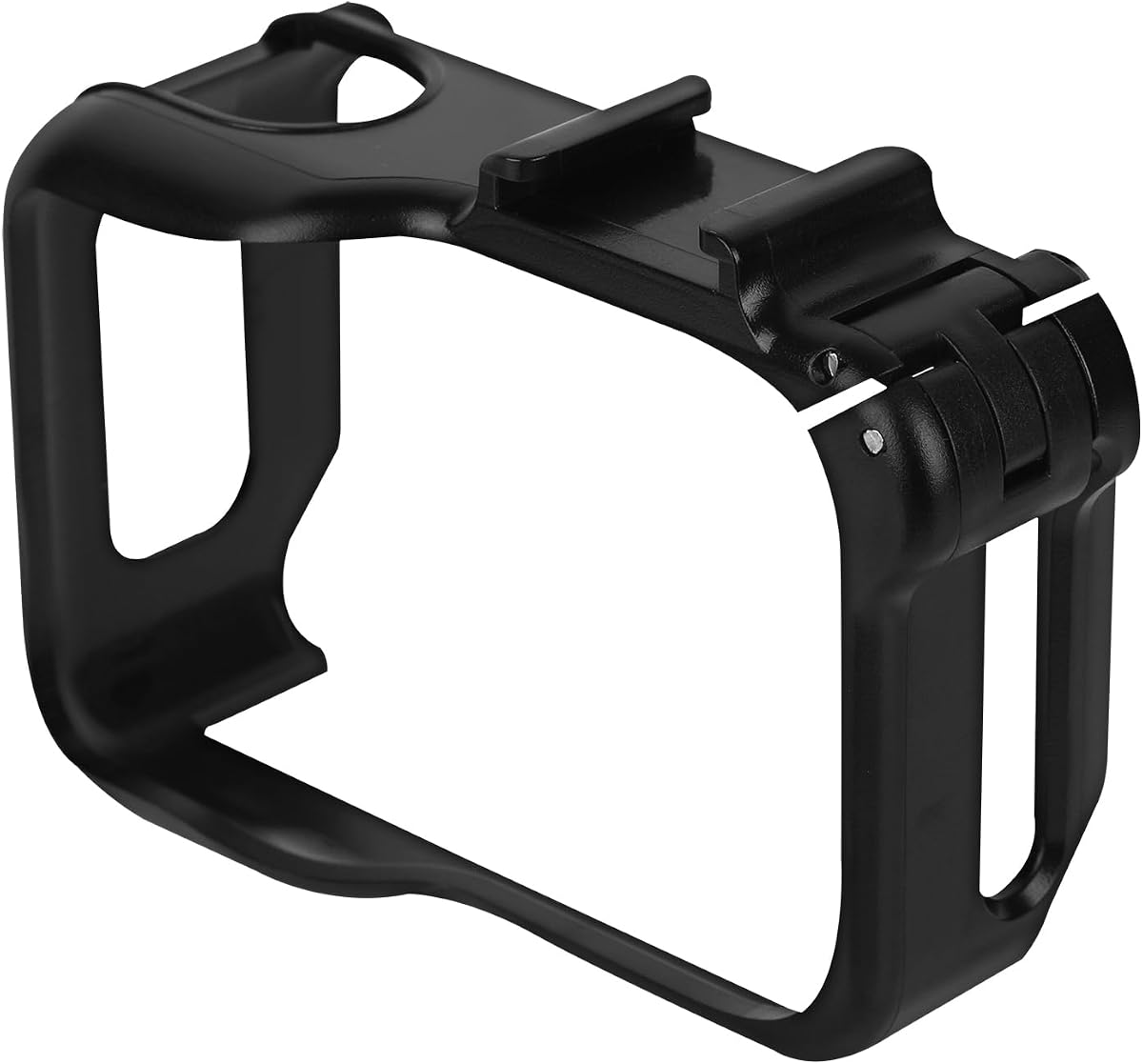 Funda protectora para cámara Insta360 GO Ultra, marco de jaula para cámara de acción con soporte de zapata fría compatible con micrófono y accesorios de luz de relleno