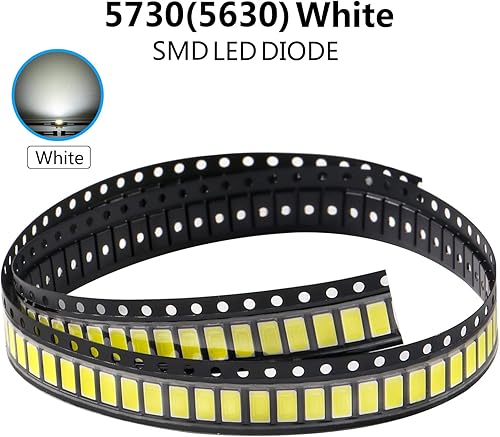Miniatura 3 de Coliao 200pcs 5730 (5630) blanco SMD LED luces de diodo chips (0.224 in x 0.118 in DC 3V 150mA 0.5W 50-55LM) Super brillante iluminación bombillas