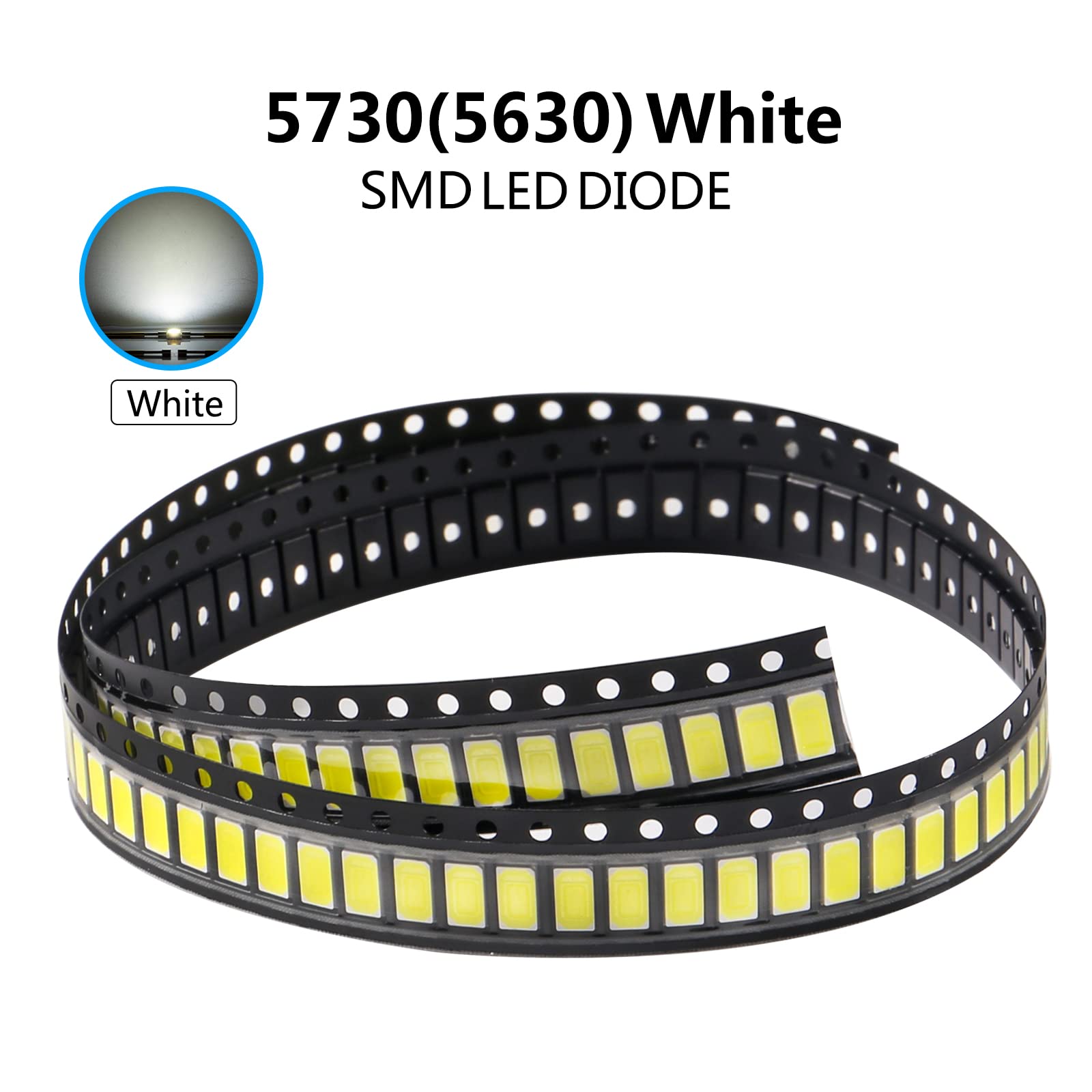 120個もの高輝度SMD/LED搭載★修正なしで配信OKの美しさ♪❤リングライト Amazon.com: CHANZON 100 pcs 5730 (5630) White 6000K SMD LED Diode