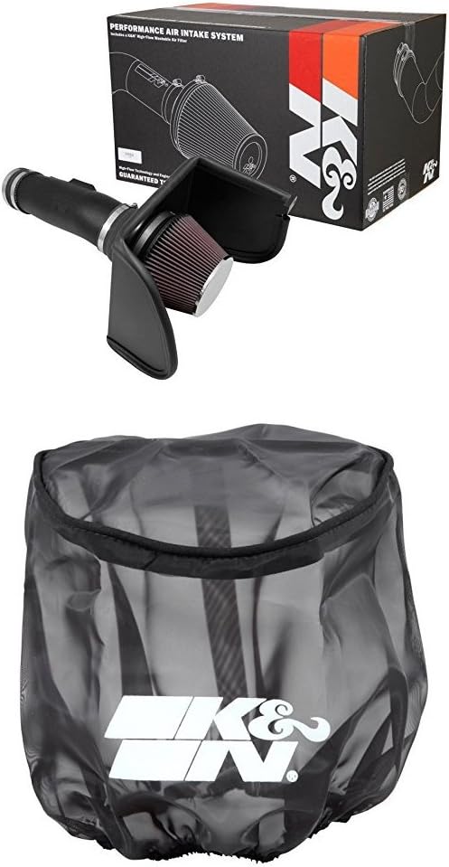 K&N 63-6019 Performance Air Intake System with Black Air Filter Wrap