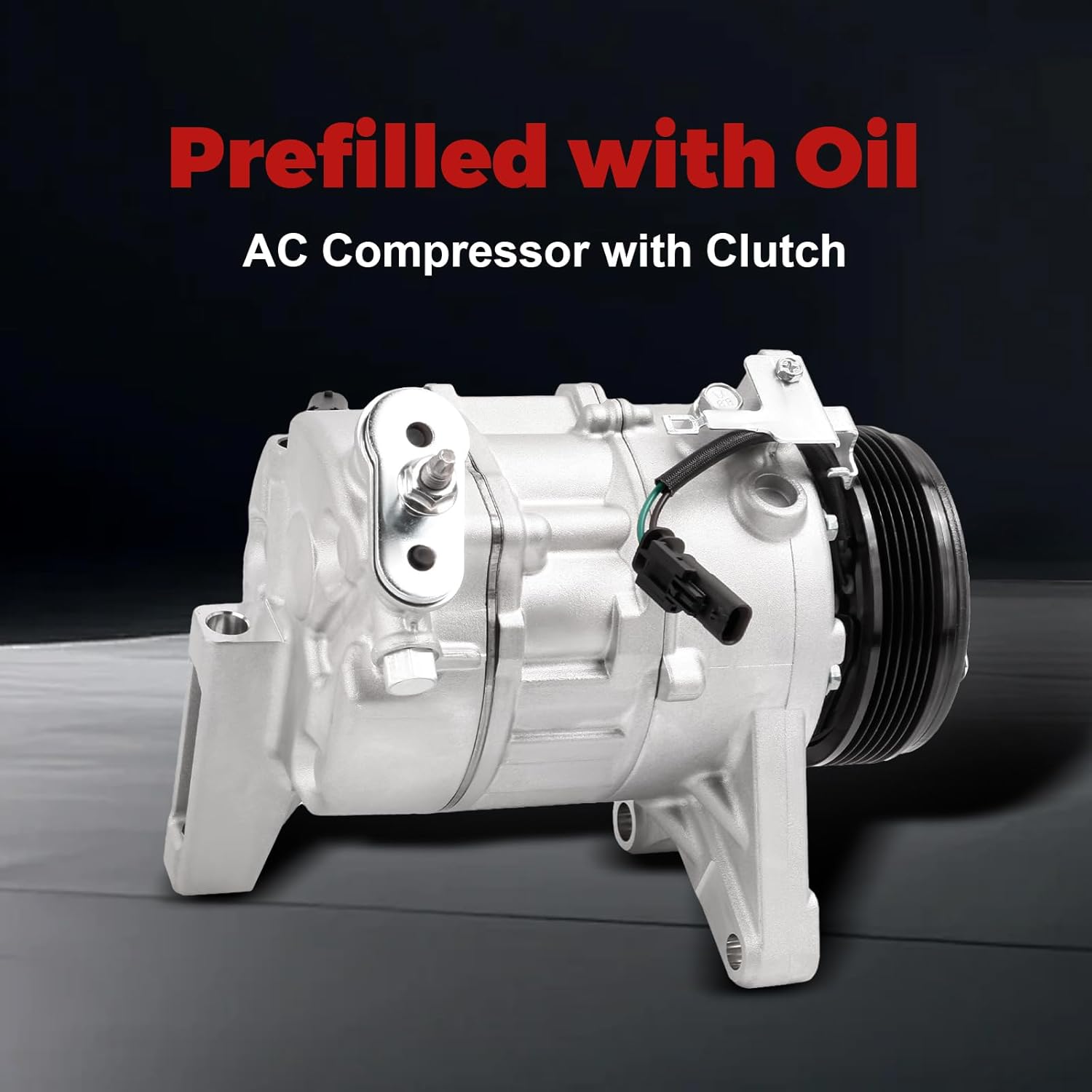 AC Compressor with Clutch Compatible with Traverse Enclave 2013-2020, Acadia 2013-2017 Air Conditioner V6 3.6L Replace 22931654, 23499392, 84199190, 84308629, 68322