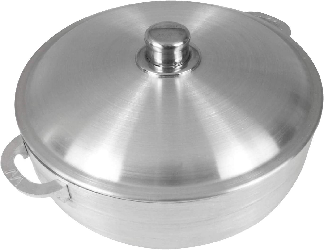 Cajun 9.2-Quart Aluminum Dutch Oven Pot with Lid - Oven-Safe Round Caldero - Nickel-Free Soup Pot
