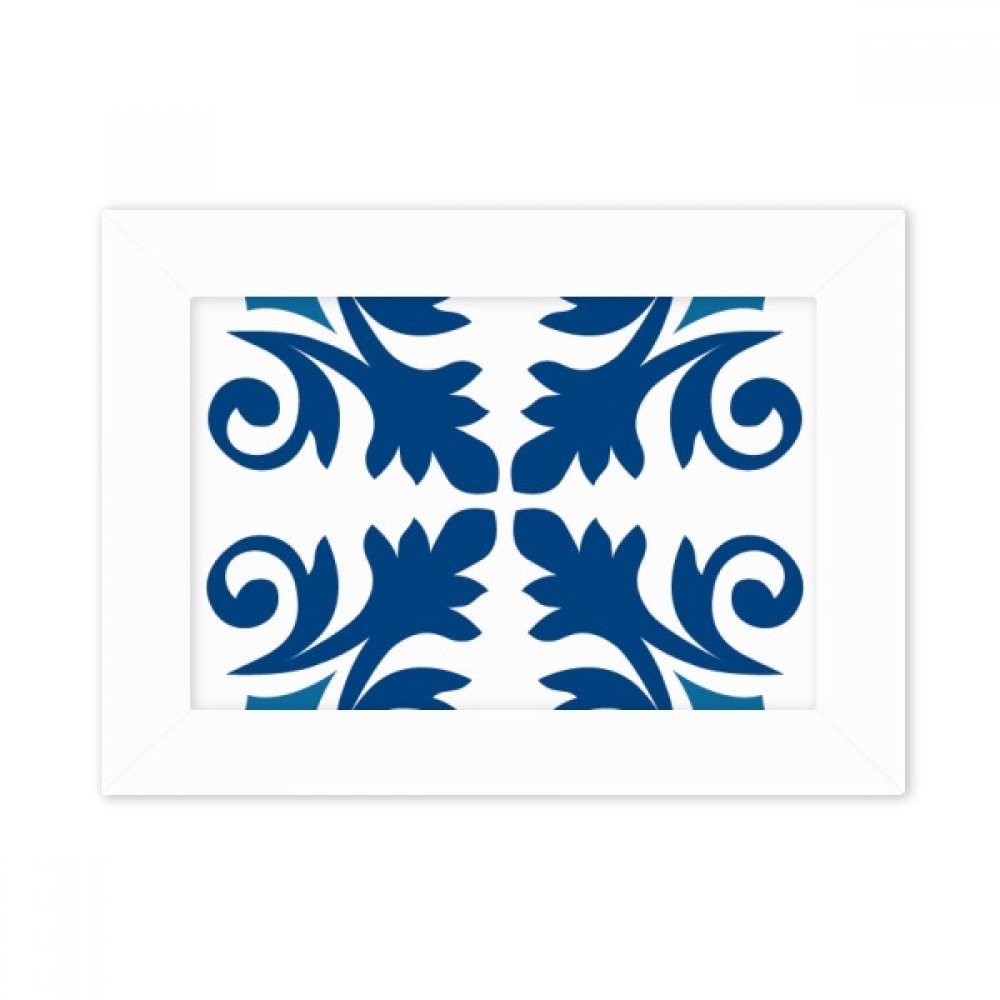 Marruecos flor decorativo modelo azul del marco DIYthinker de alta calidad para pintura 5x7