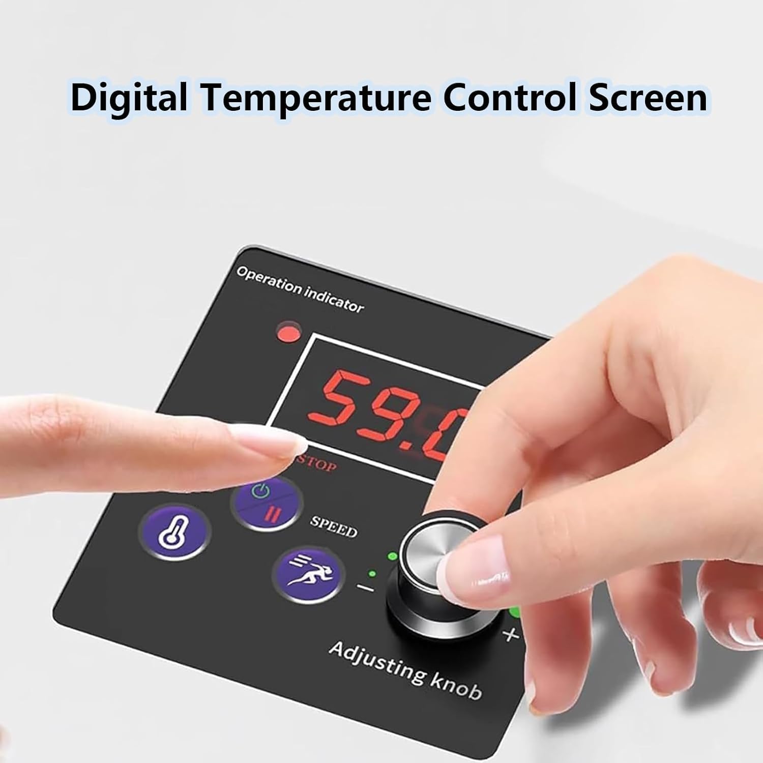 Sellador térmico comercial, máquina automática de sellado continuo de bolsas de calor, temperatura y velocidad ajustables, bolsa horizontal resistente
