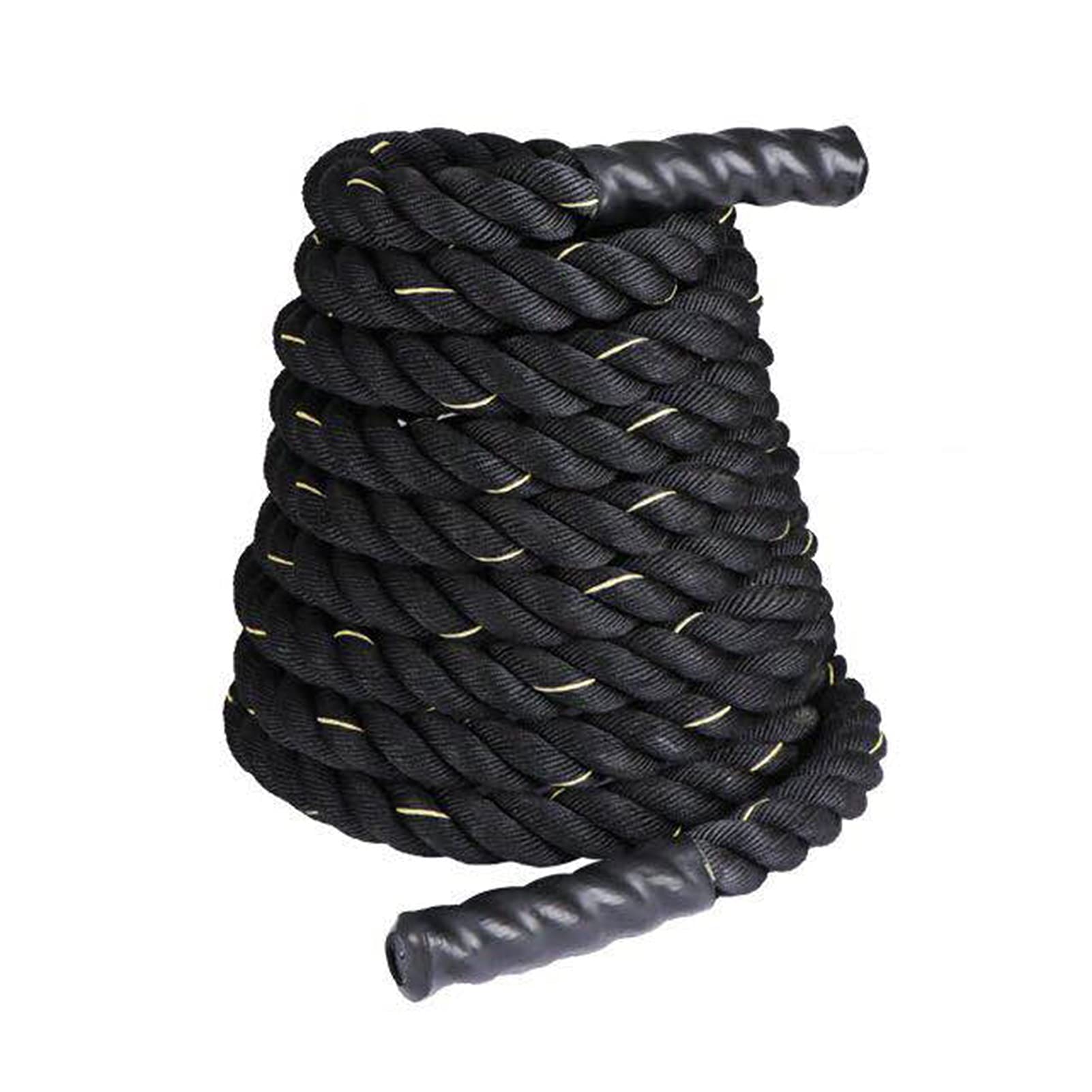 Battle Rope, 25mm Durchmesser Poly Dacron Gewichtetes Springseil, Fitness Workout Slam Seile für Damen Und Anfänger (Size : 15m)