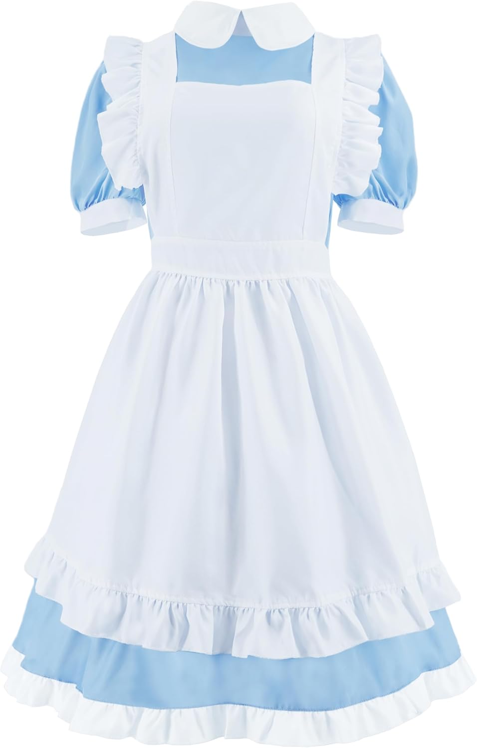 Alice Costume Women Wonderland Maid Outfit Anime Lolita Dress Halloween Cosplay Maid Apron Gloves Headband Socks Set - Image 5